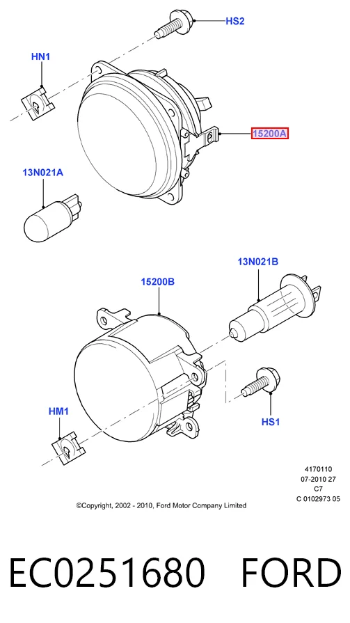 Противотуманки M530430 Mars Tech