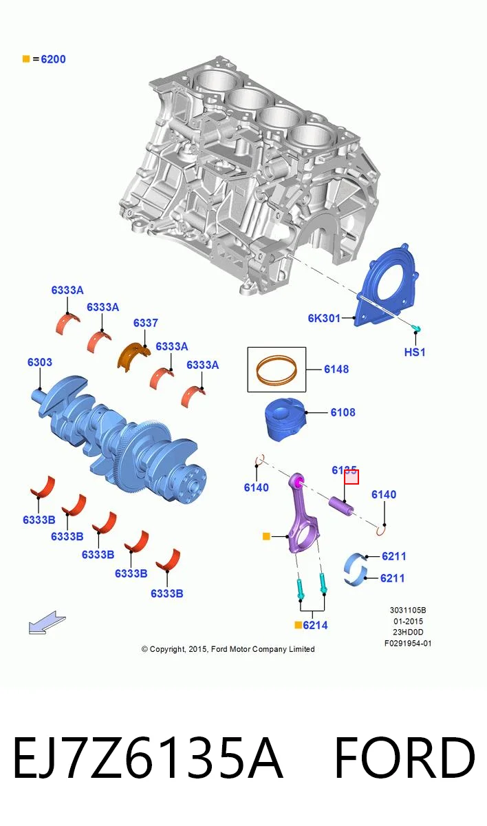 EJ7Z6135A Ford 