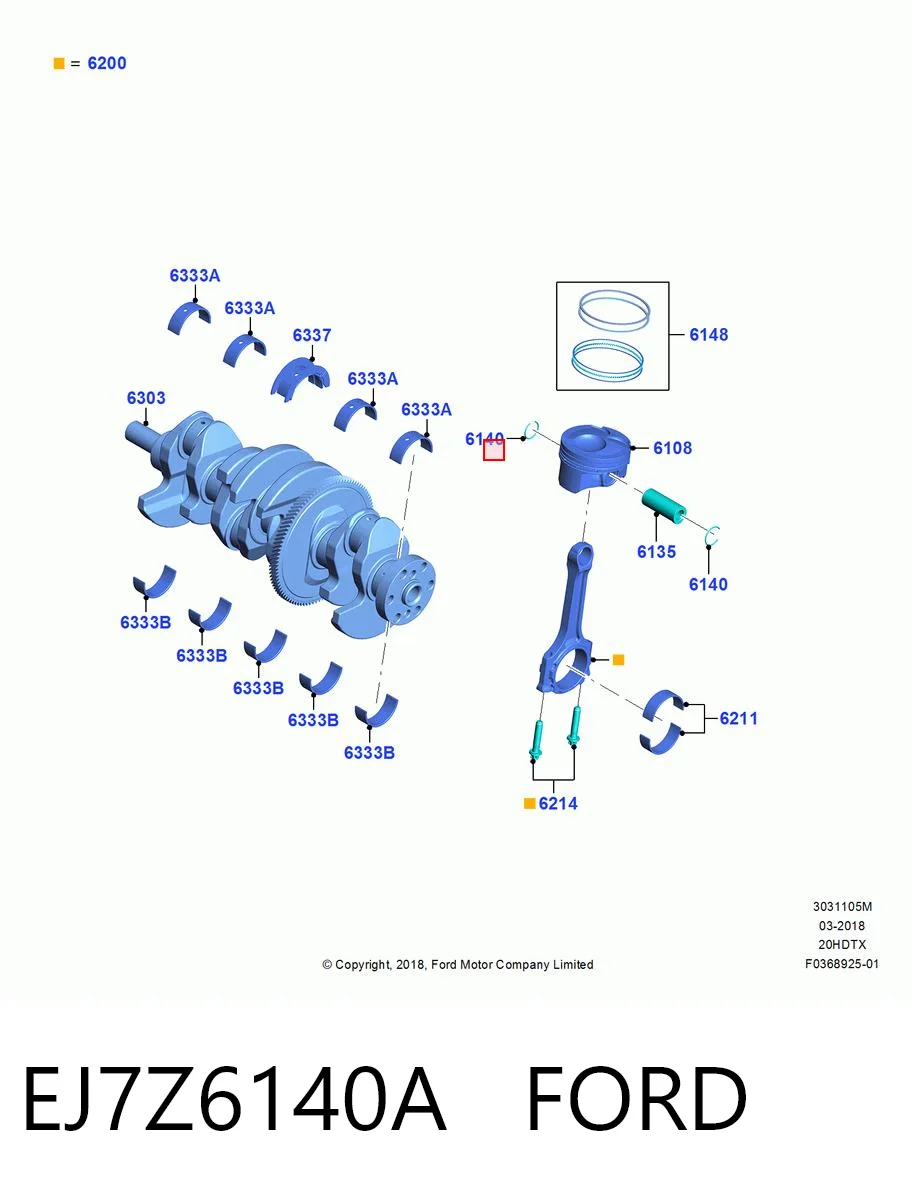 EJ7Z6140A Ford 