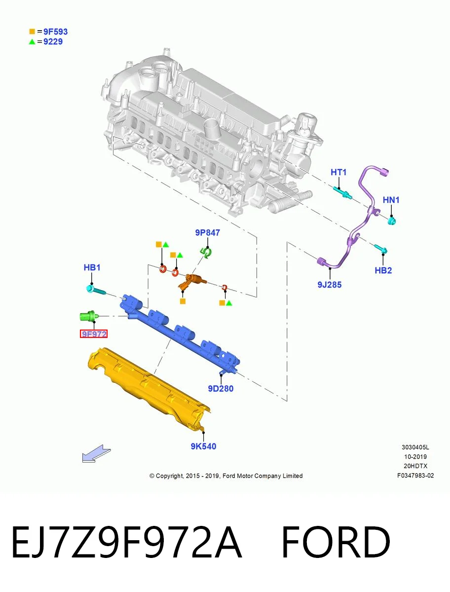 Датчик давления топлива Ford Fusion седан (CD) (2012 - 2022) цена, от 12.67 USD