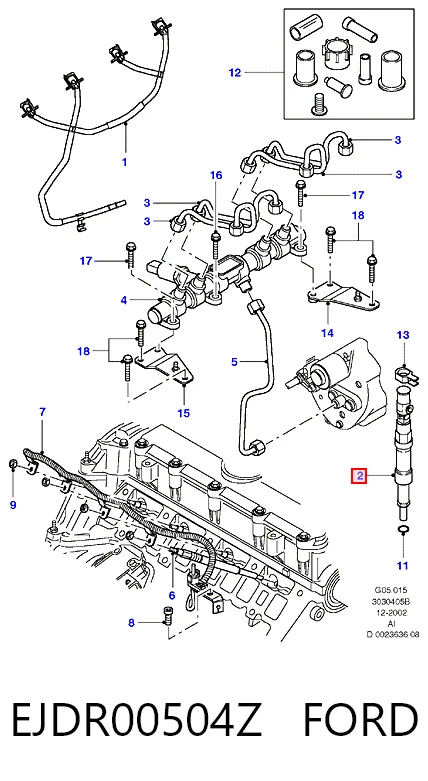 Топливные форсунки на Ford Mondeo III B5Y