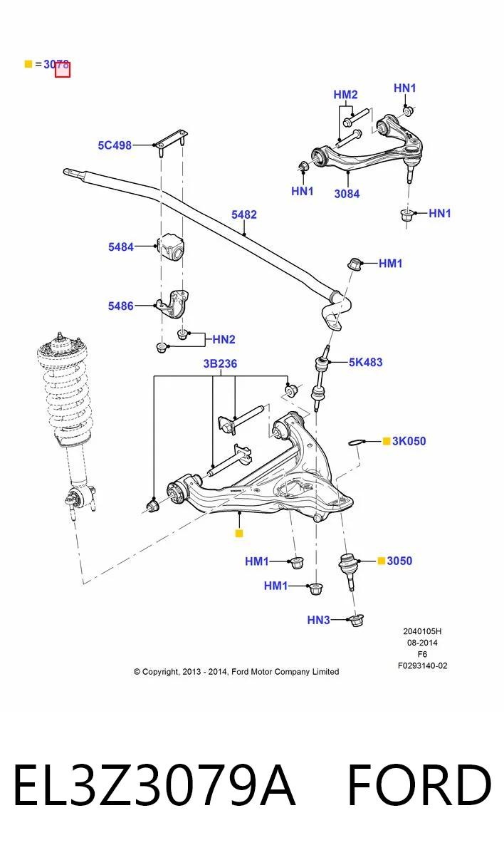 EL3Z3079A Ford 