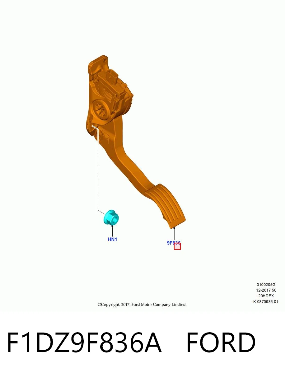 Педаль газа (акселератора) Ford Escape II внедорожник (DM2) (2012 - 2019) цена, от 6.34 USD