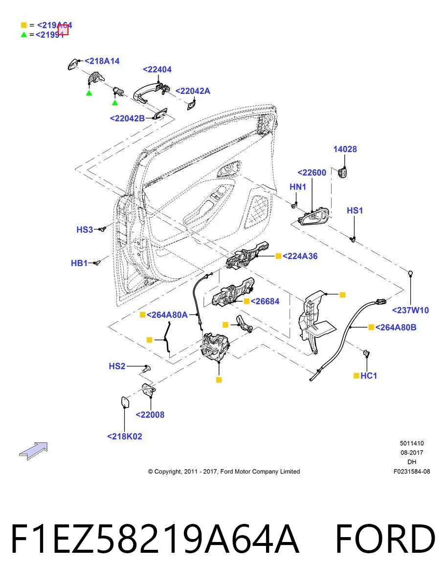 F1EZ58219A64A Ford 