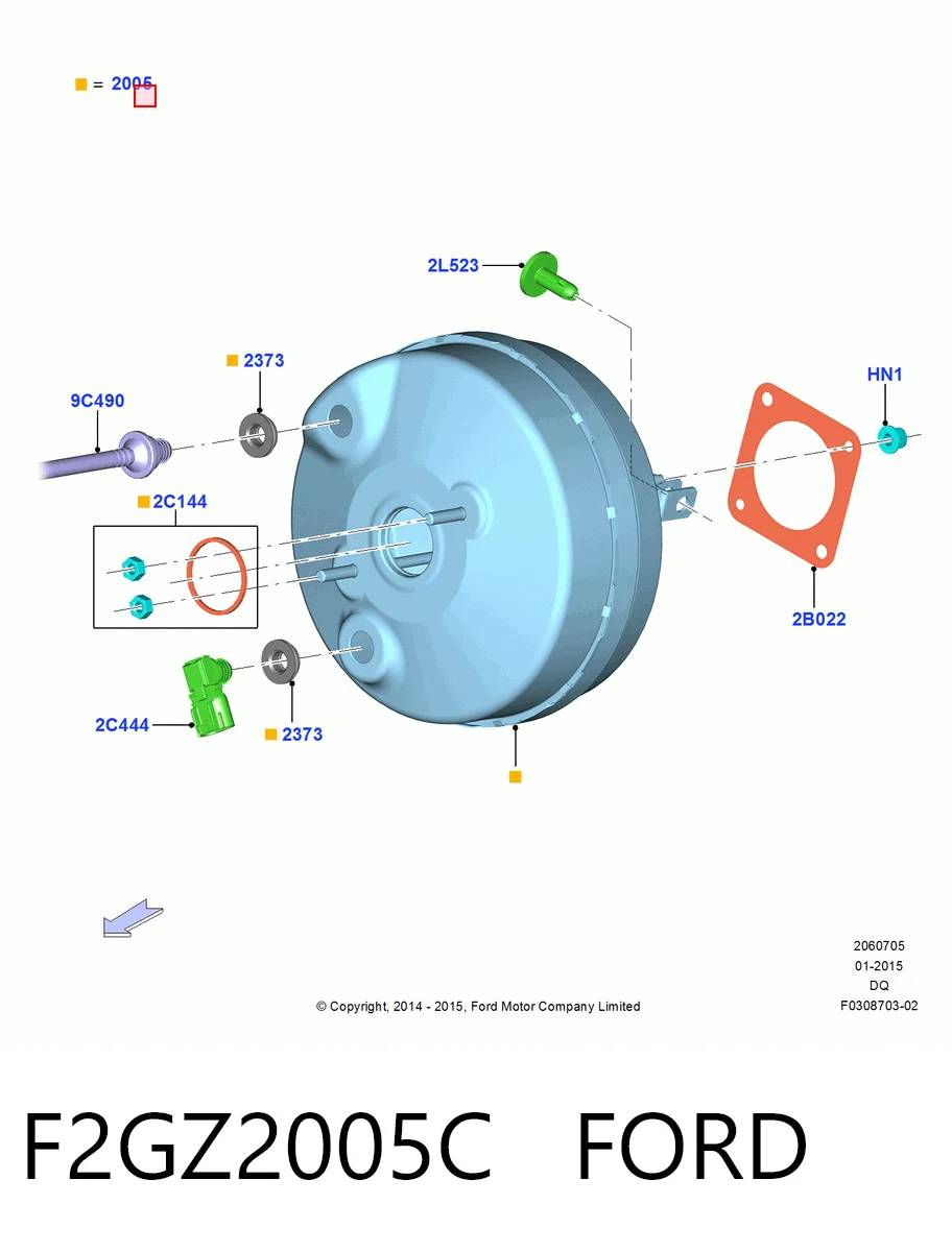 Купить Усилитель тормозов Форд Эйдж II CD539