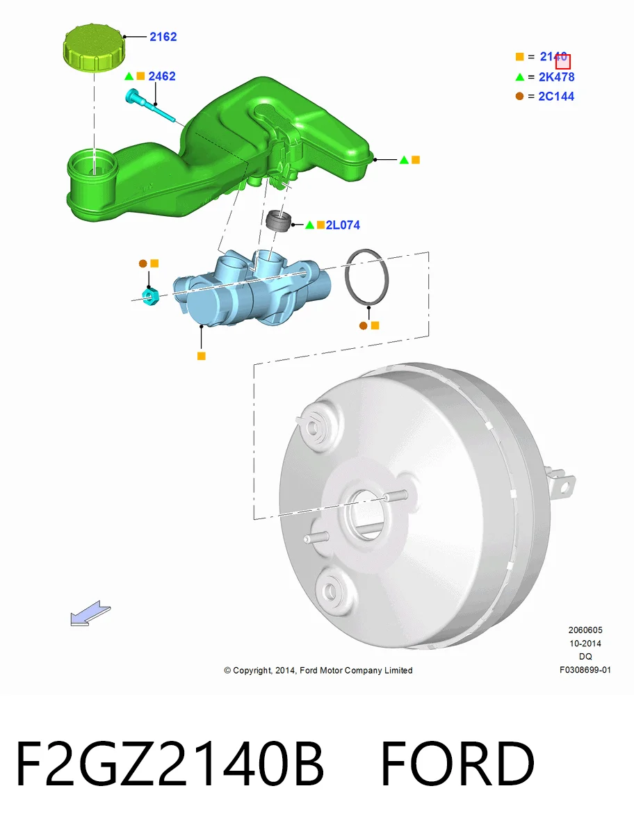 Купить Главный тормозной цилиндр Форд Эйдж II CD539