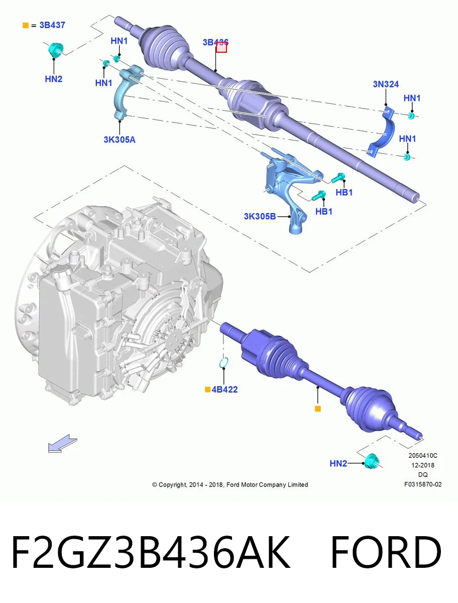 NCV11225 GSP Полуось передняя, правая