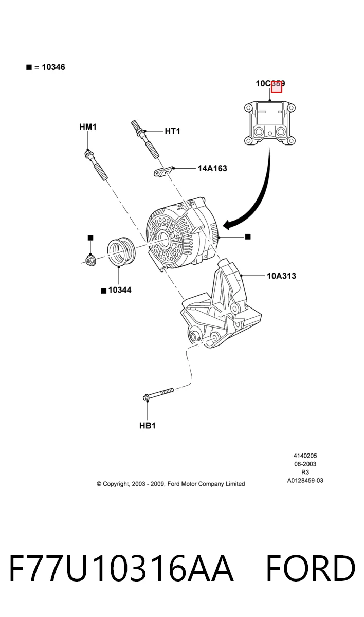F77U10316AA Ford Реле-регулятор напряжения