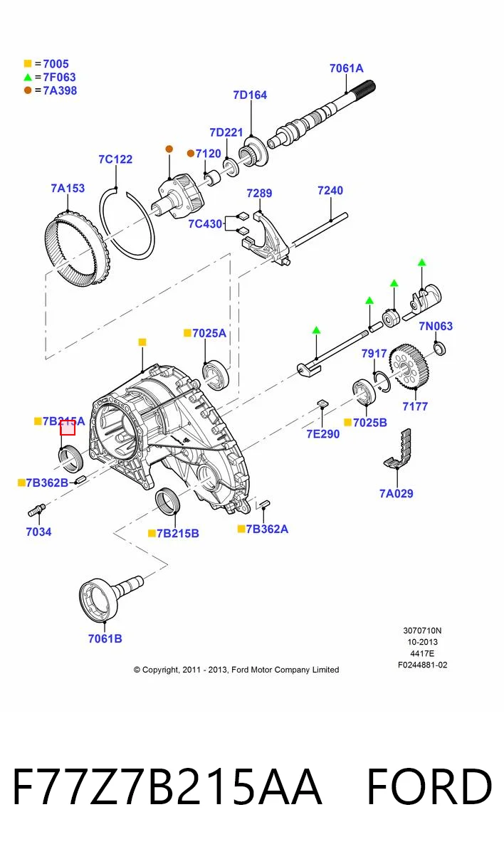 Сальник раздаточной коробки передний выходной Fiat/Alfa/Lancia K04798125 цена, от 22.30 USD