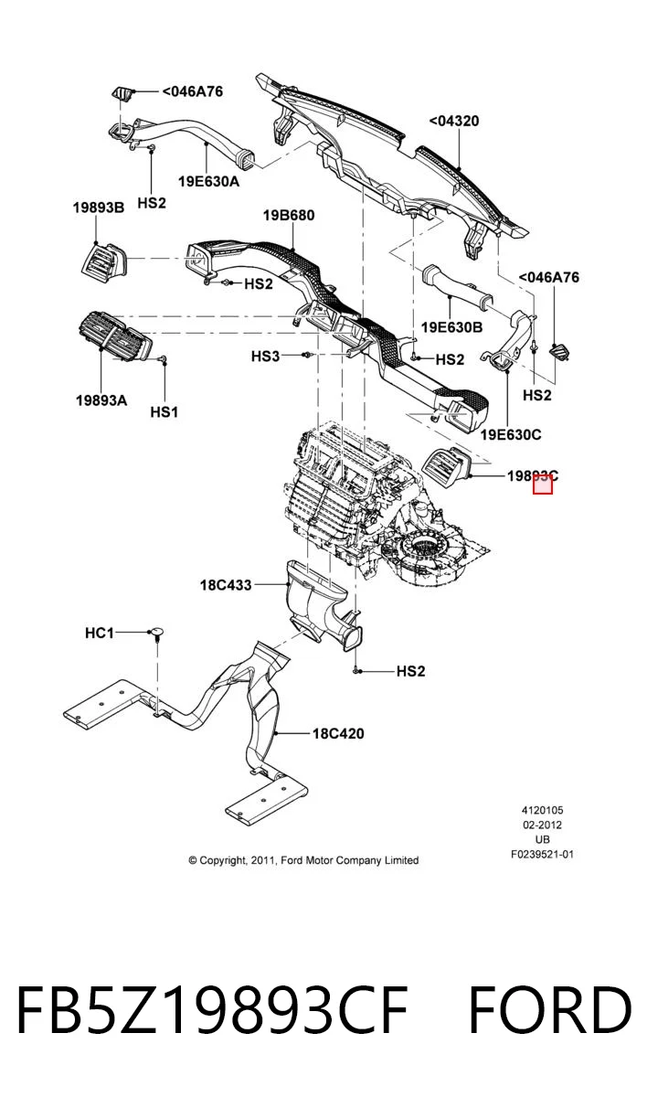 FB5Z19893CF Ford 