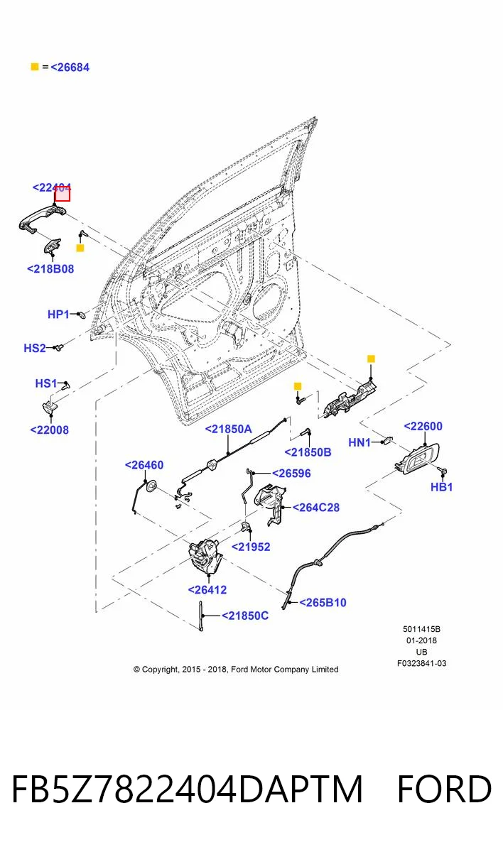 FB5Z7822404DAPTM Ford 