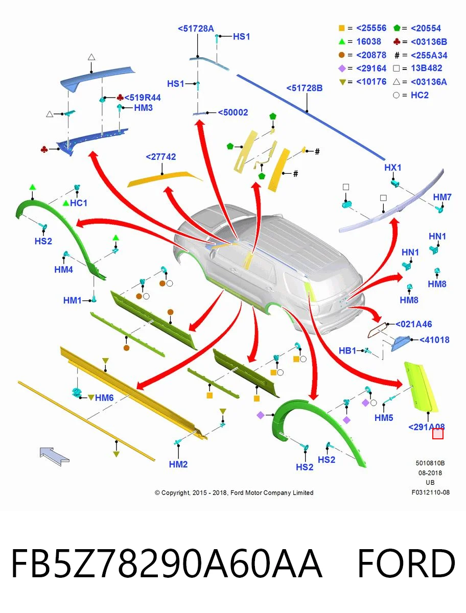 FB5Z78290A60AA Ford 