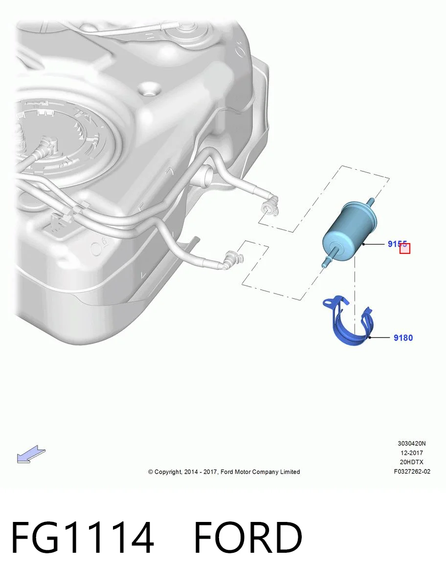 FG1114 Ford Фильтр топлива