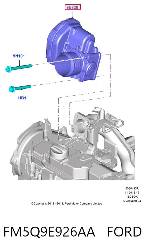 Заслонка воздушная General Motors 93480641