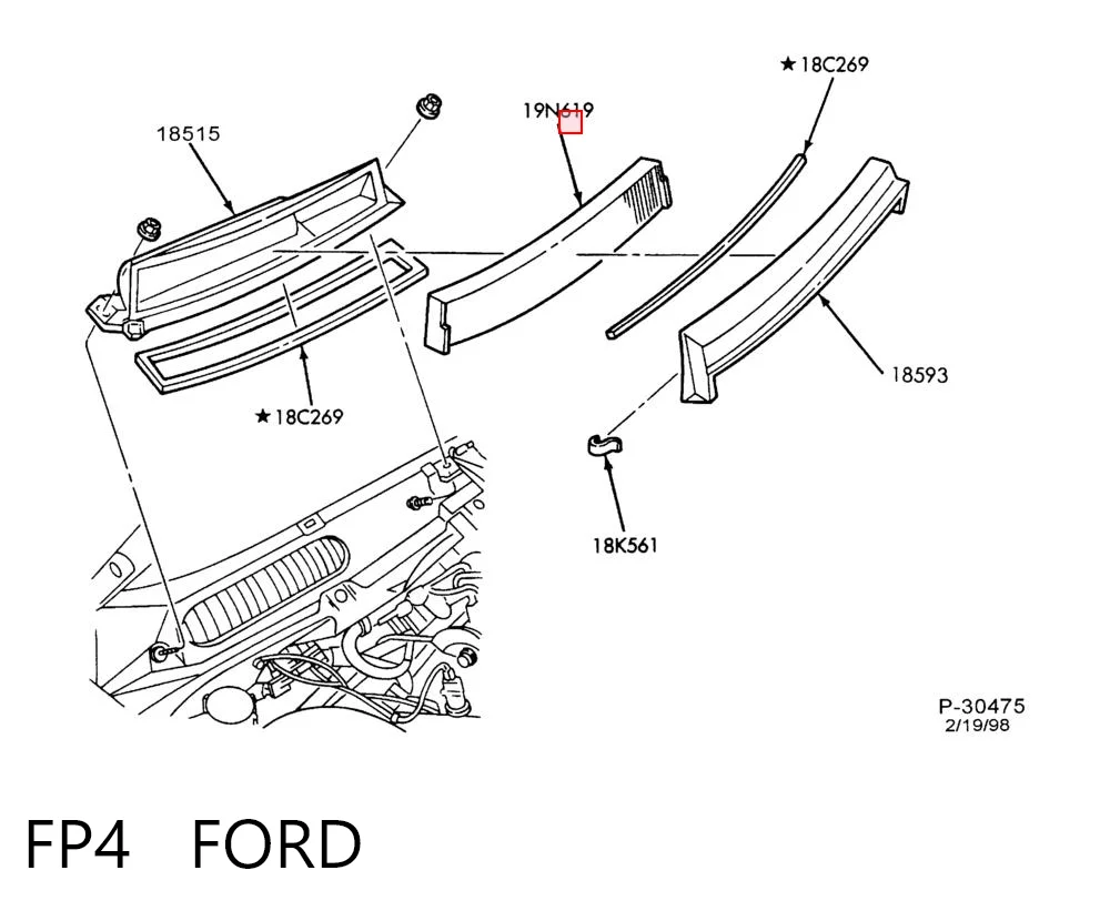 FP4 Ford Мотор в сборе