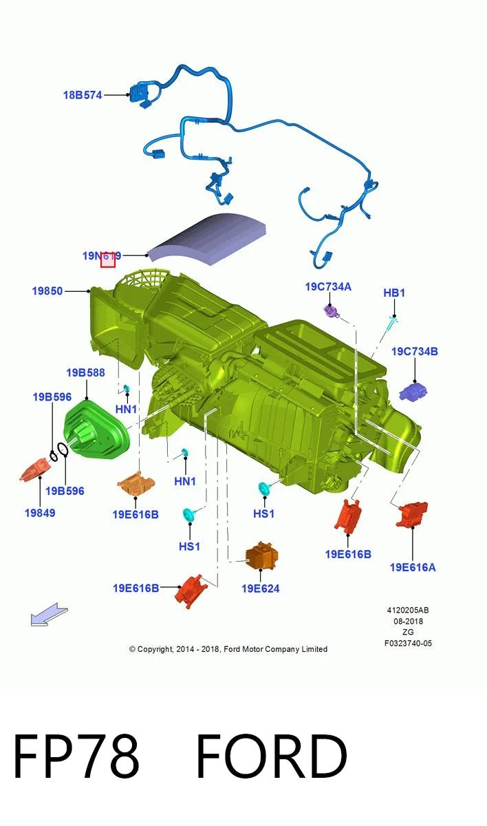FP78 Ford Внутрисалонный фильтр