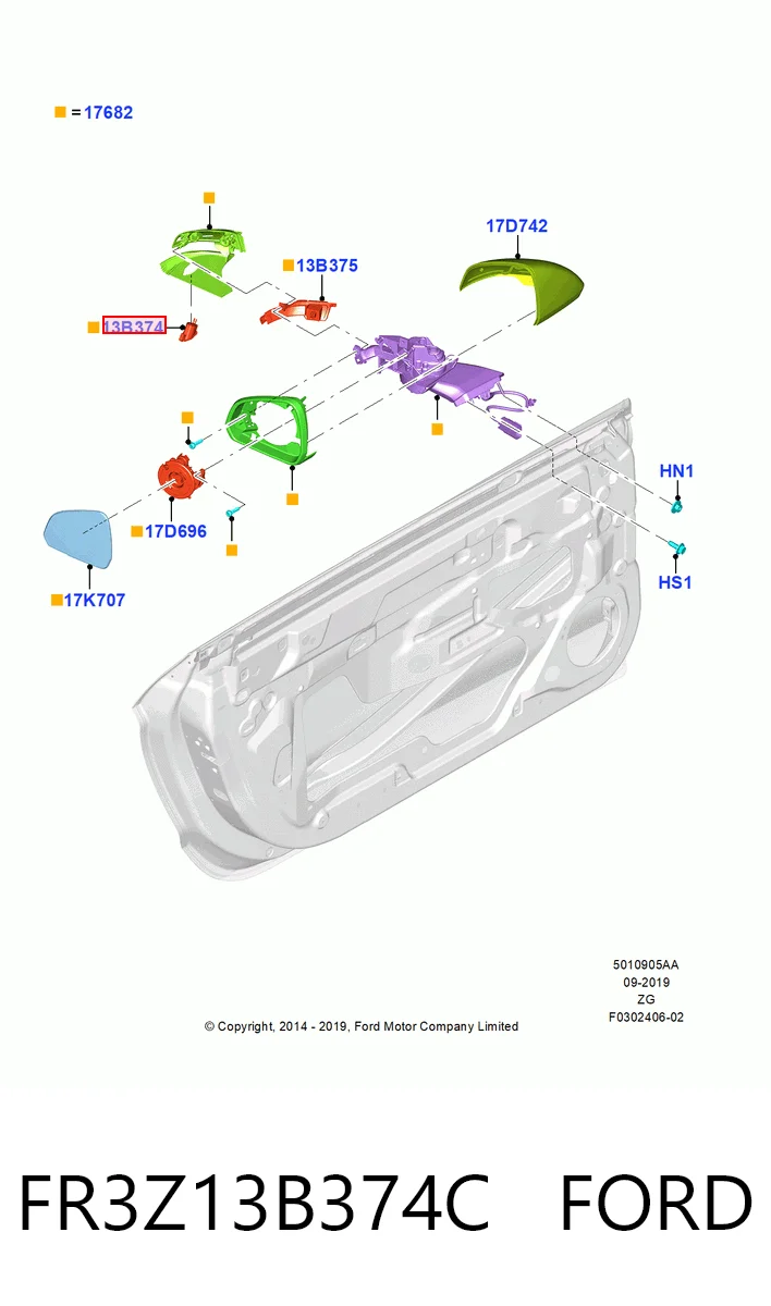 FR3Z13B374C Ford 