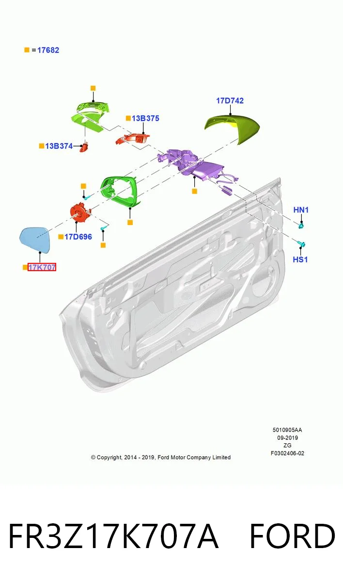 FR3Z17K707A Ford 