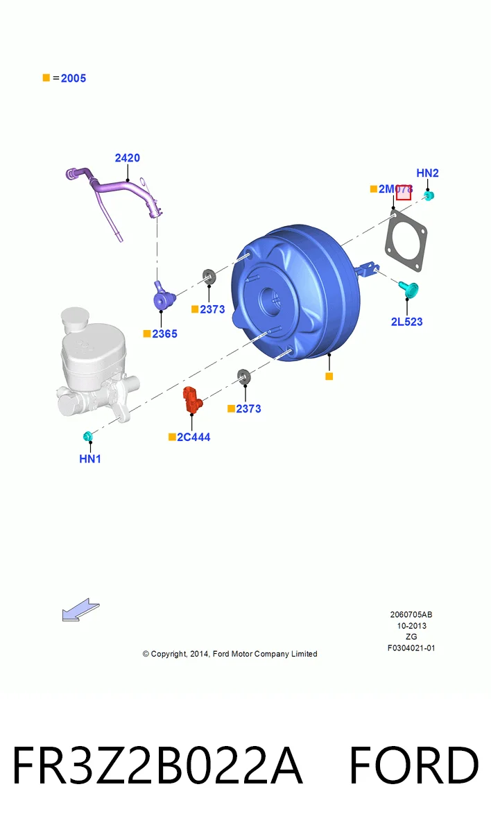 FR3Z2B022A Ford