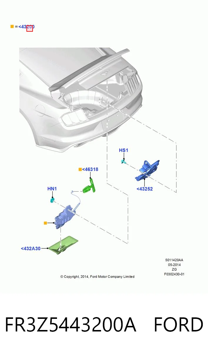 Купить HMPDS73F43282AE Hmpx Замок задней двери