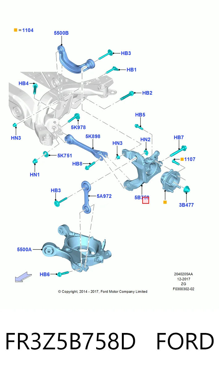 Купить ALPFR3Z5B758B ALP Цапфа - поворотный кулак задний, правый