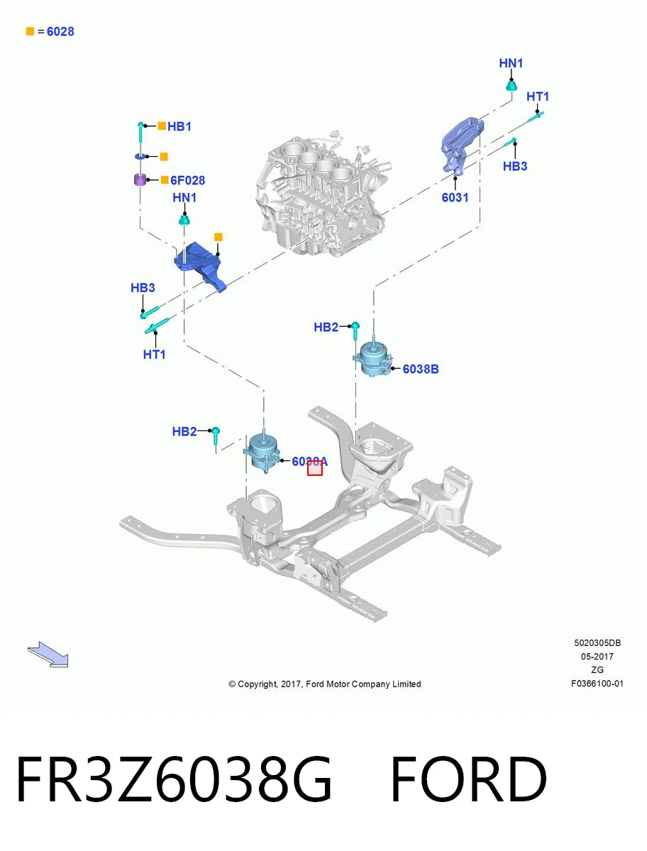 FR3Z6038G Ford 