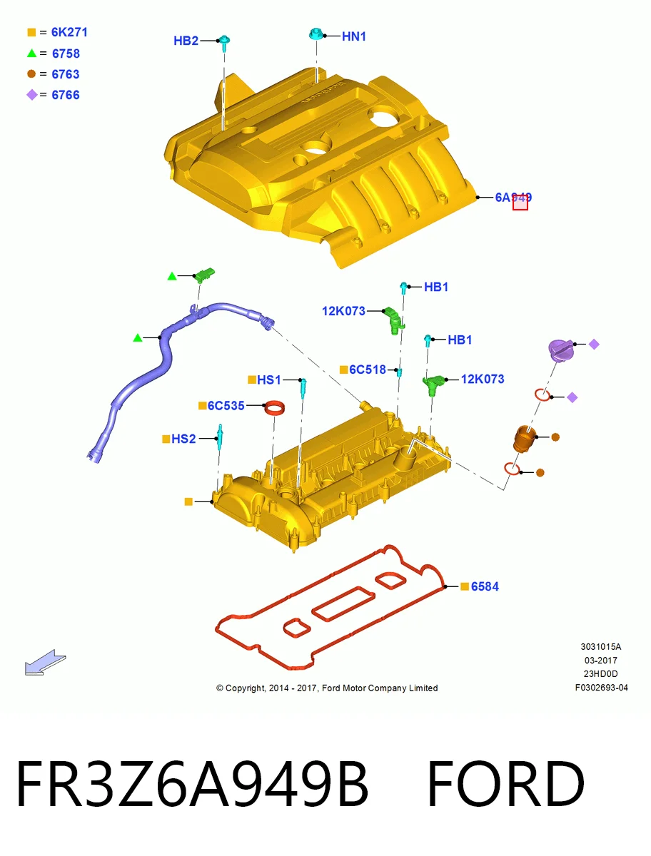 FR3Z6A949B Ford 