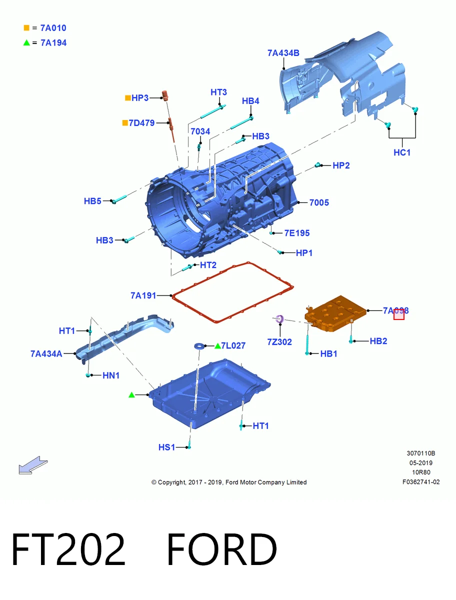 FT202 Ford Масляный фильтр АКПП