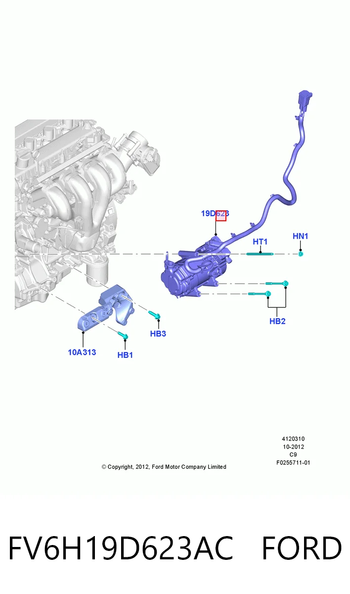 FV6H19D623AC Ford Компрессор хладагента