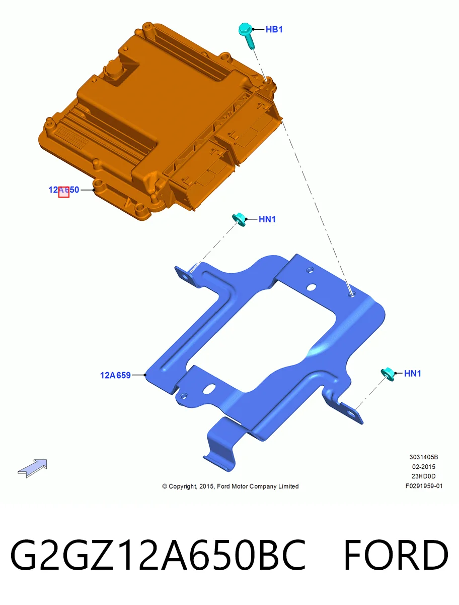 ЭБУ двигателем Ford Edge II внедорожник (CD539) (2014 - 2024) цена, от 62.08 USD