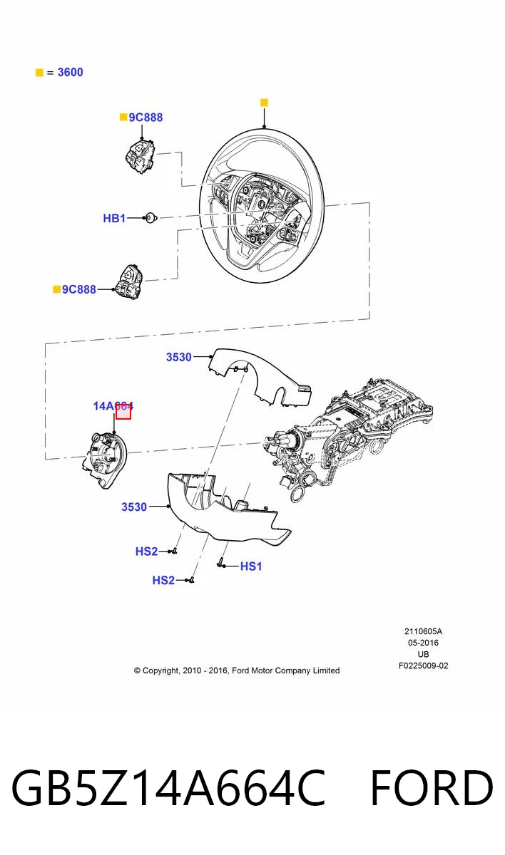 GB5Z14A664C Ford 