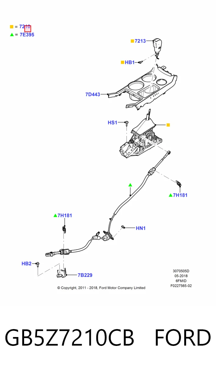 Кулиса КПП на Ford Explorer  U5