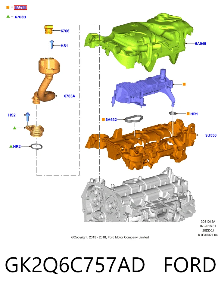  Маслоотделитель картерных газов Ford Transit 3