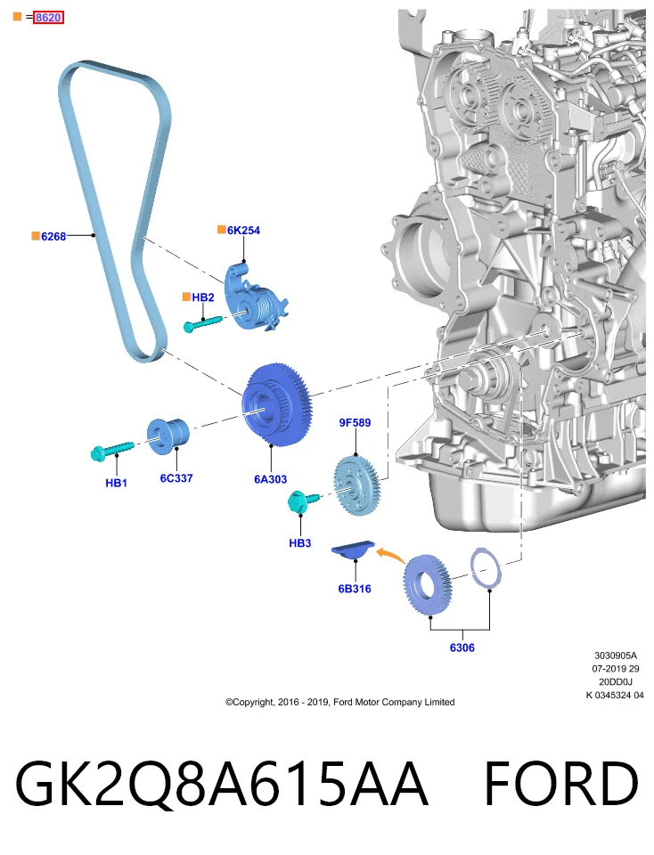 GK2Q8A615AA Ford