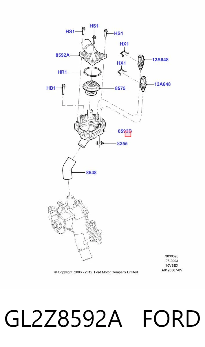 GL2Z8592A Ford 