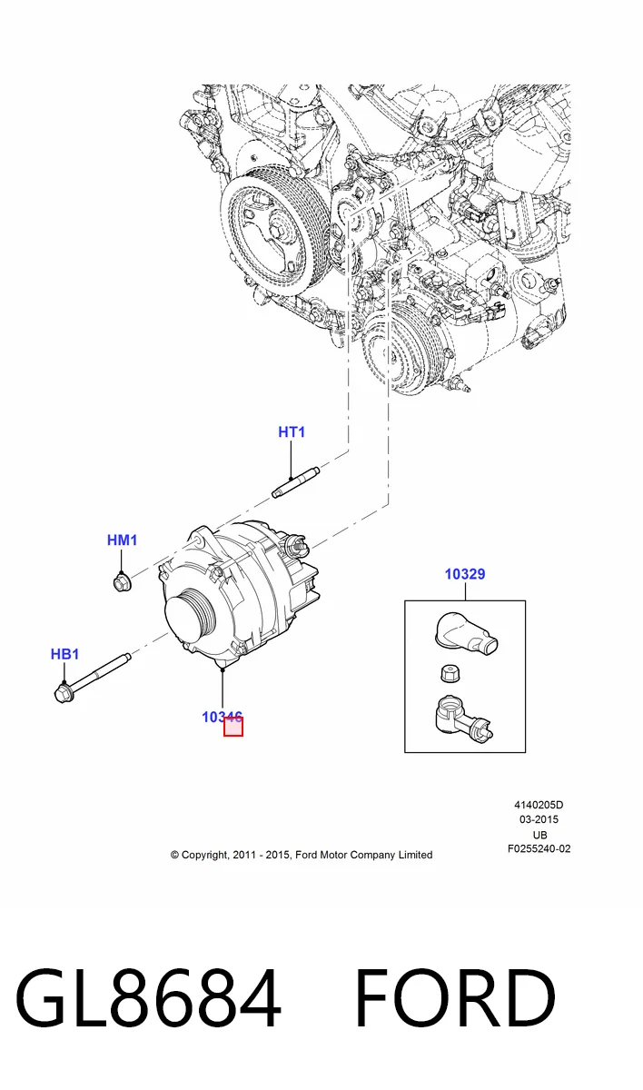 GL8684 Ford Генератор автомобильный