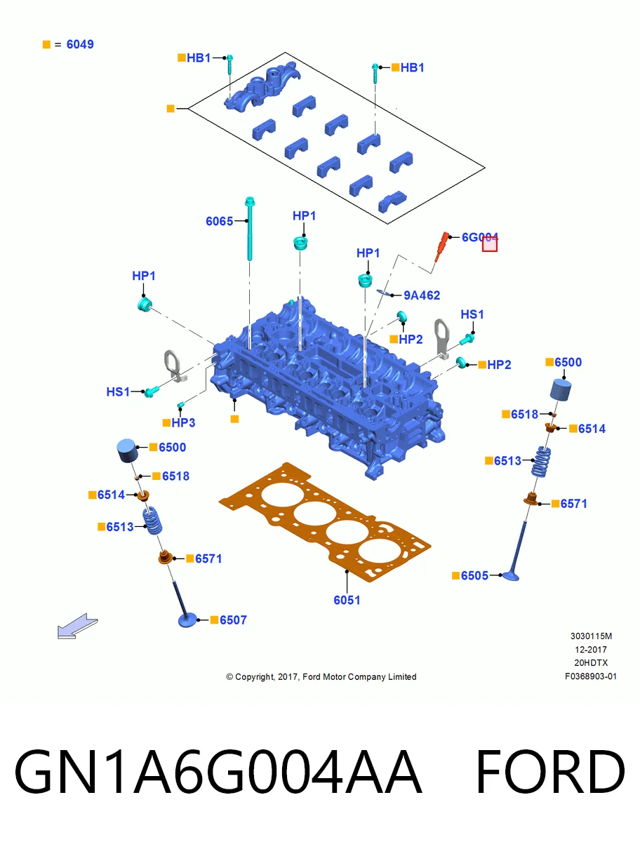 GN1A6G004AA Ford Термовыключатель