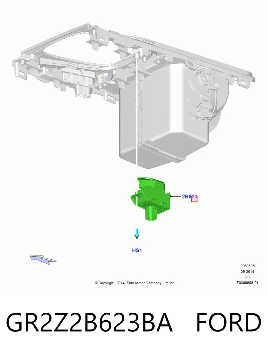 GR2Z2B623BA Ford Кнопка электромеханического стояночного тормоза