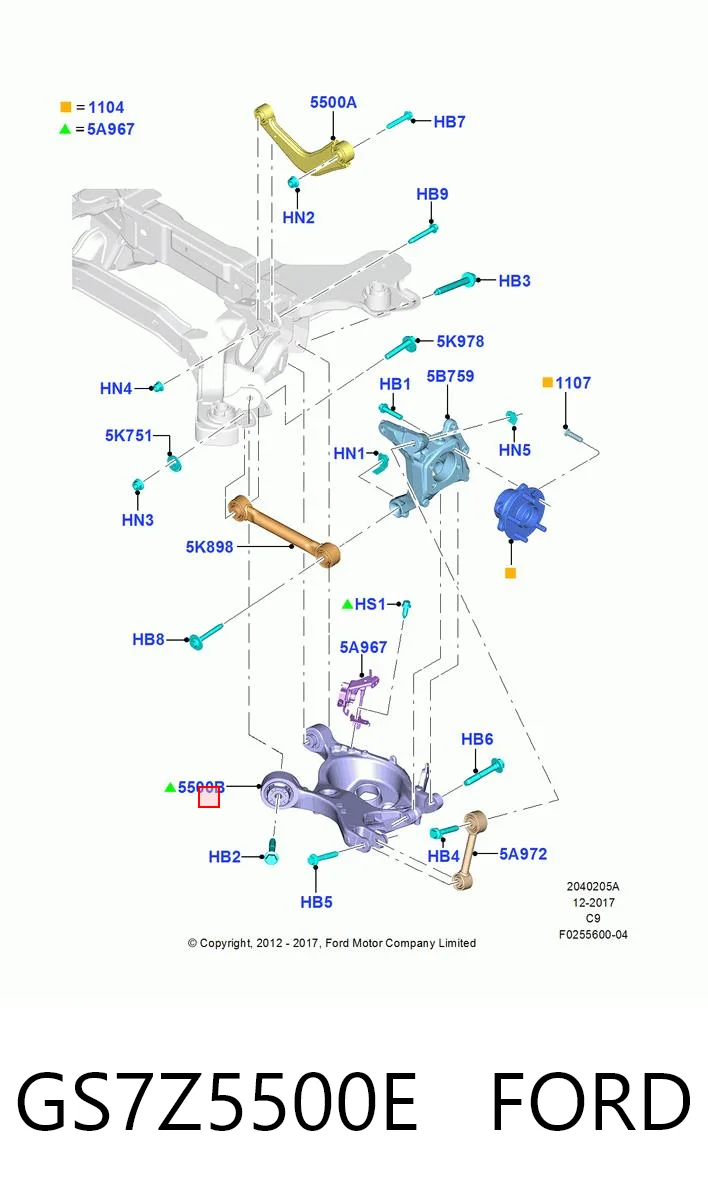 GS7Z5500E Ford 