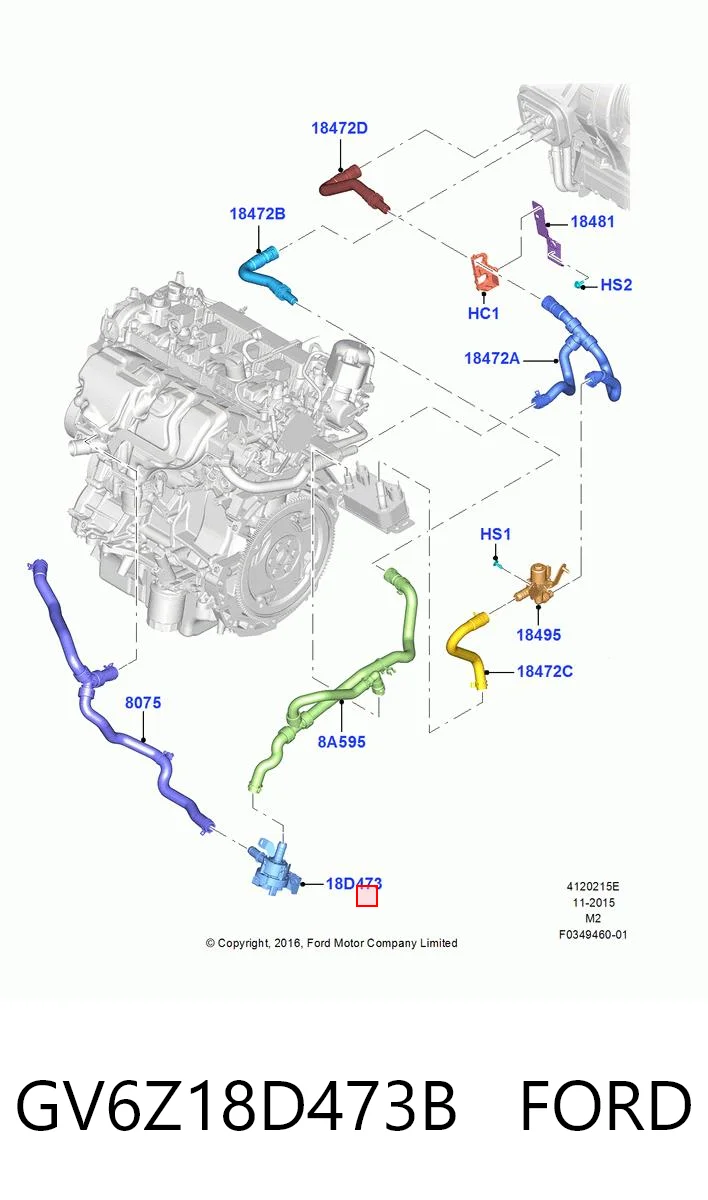 GV6Z18D473B Ford 