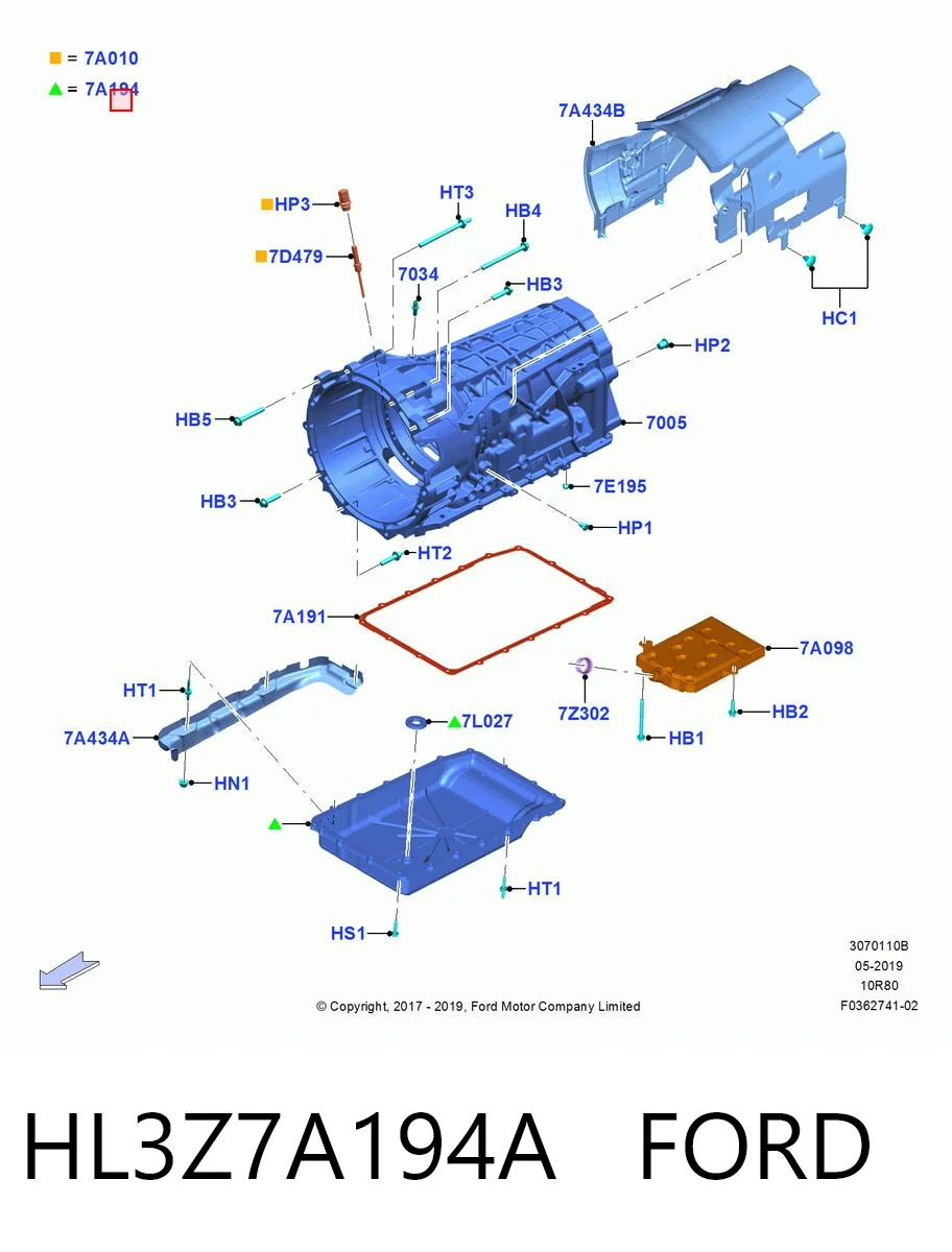 HL3Z7A194A Ford 