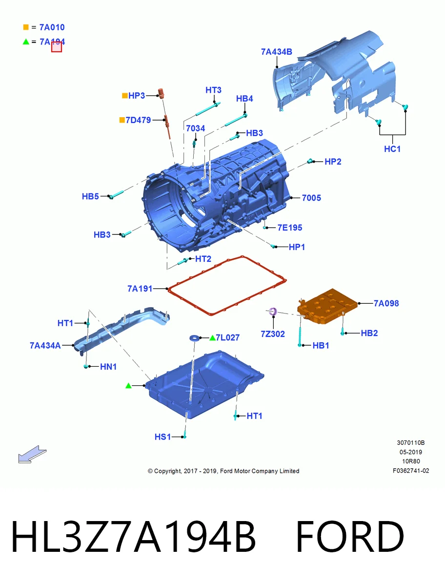 HL3Z7A194B Ford 