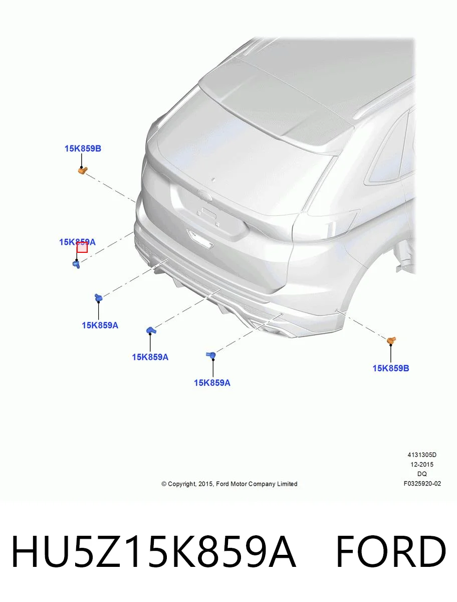 HU5Z15K859A Ford Задние парктроники