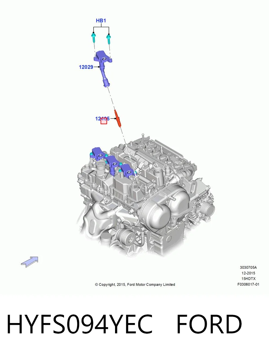 HYFS094YEC Ford Свечи зажигания