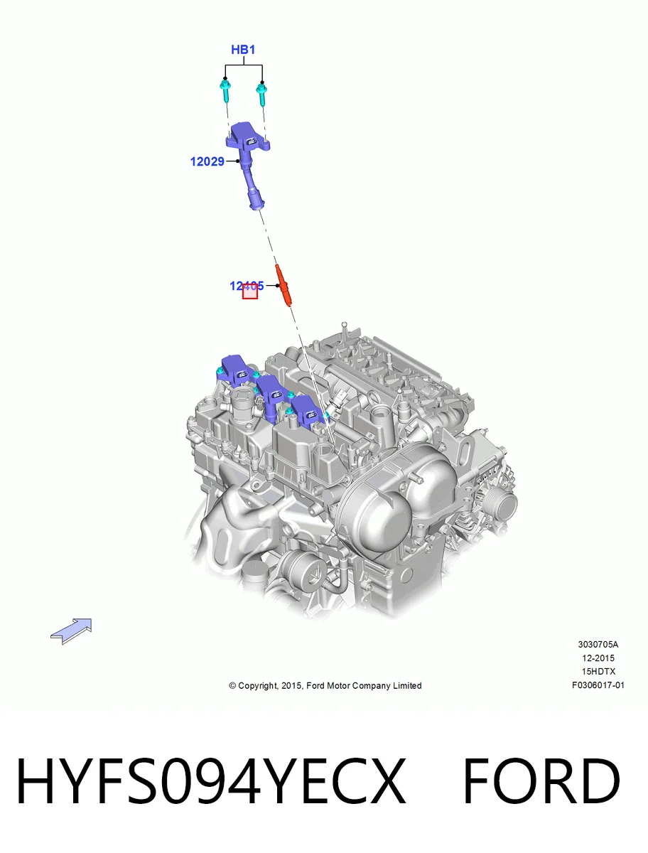 HYFS094YECX Ford Свечи зажигания