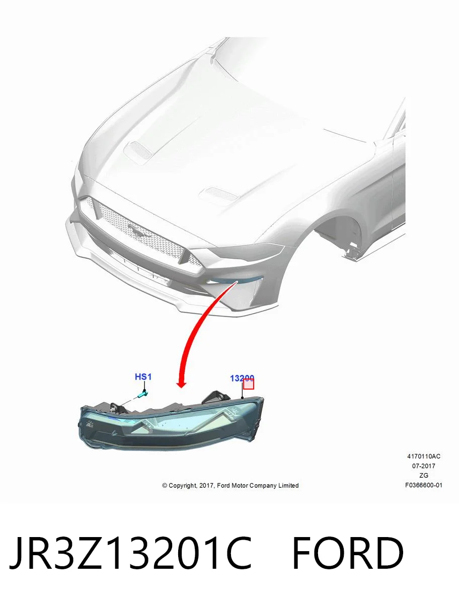 Противотуманная фара левая на Ford Mustang VI ZG
