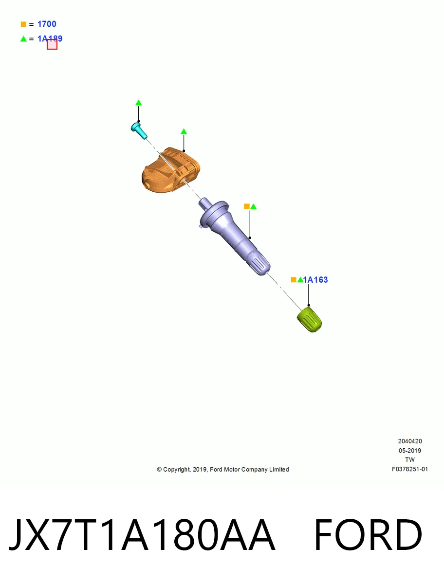 Манометр воздушный на Ford Escape III DFK