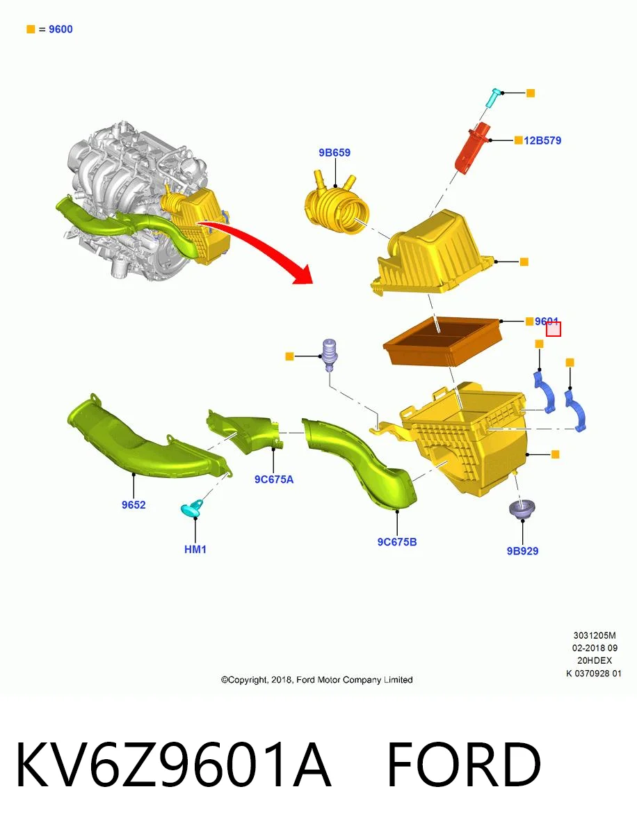 KV6Z9601A Ford