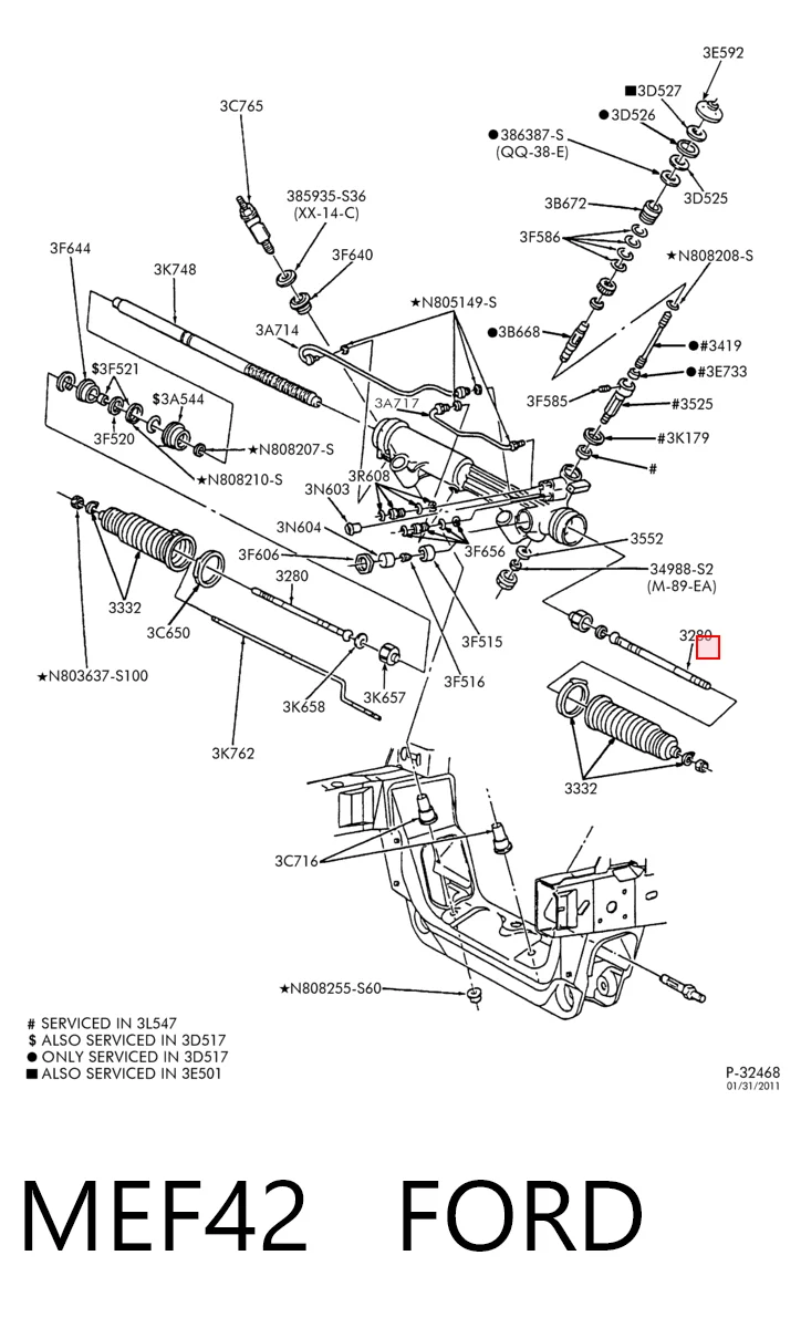 Рулевая тяга Mazda ZZP03224X цена, от 11.80 USD