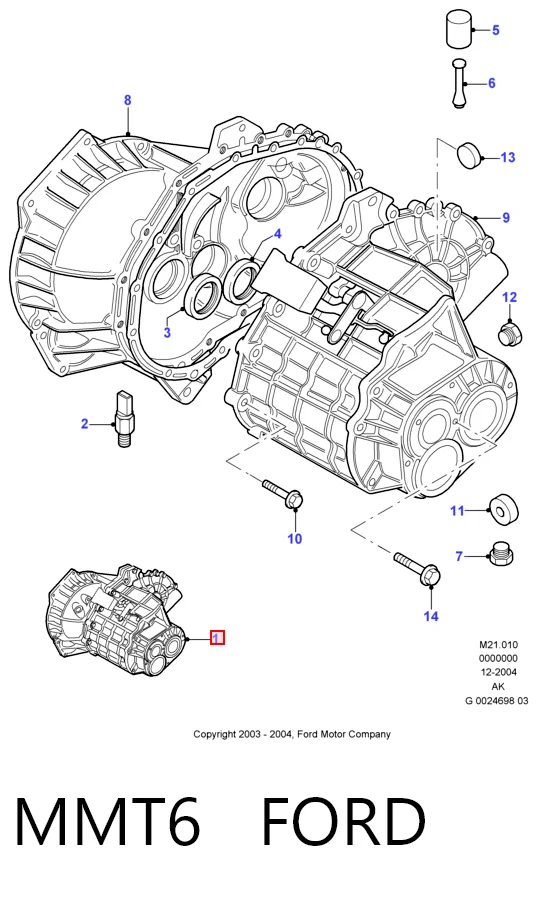 MMT6 Ford КПП в сборе